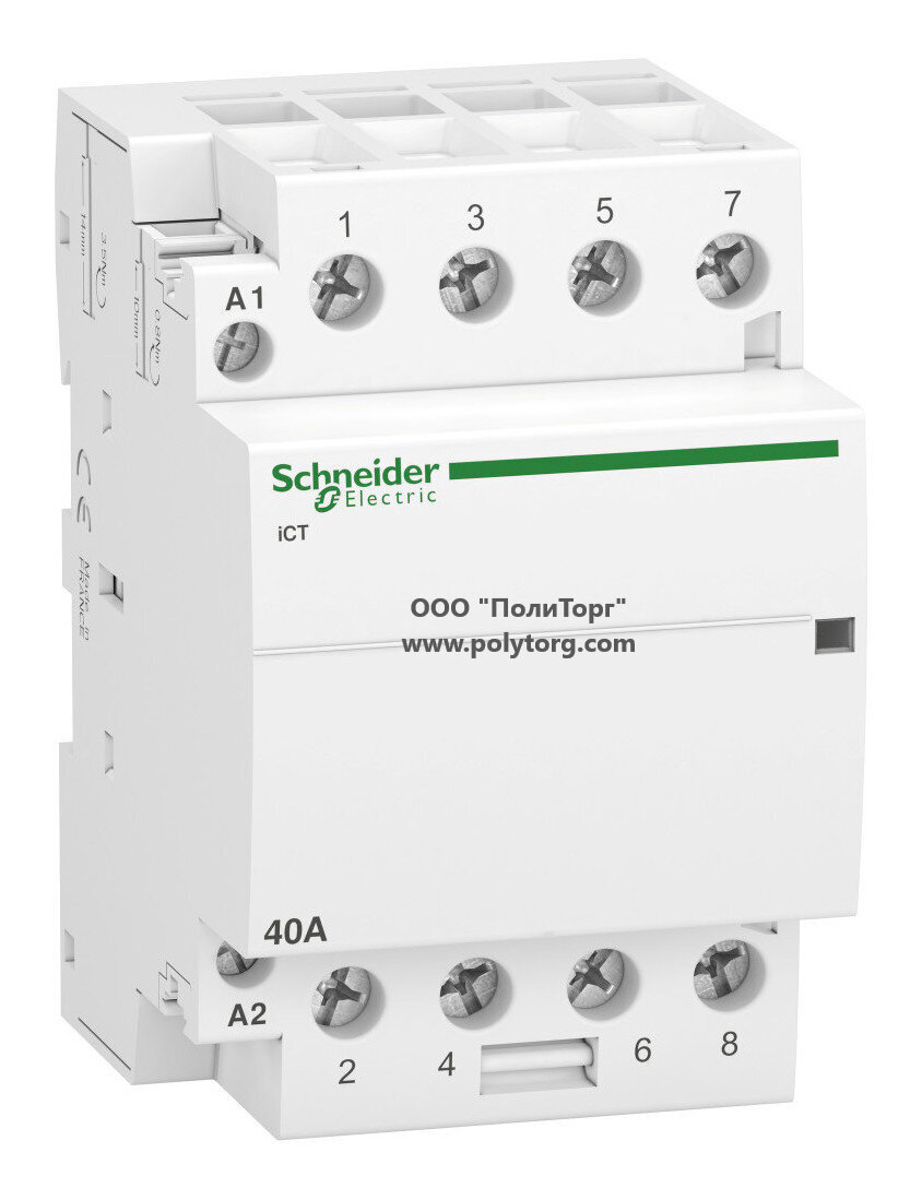 Модульный контактор Schneider Electric iCT 4P 40А 400/240В AC / ETM4529953